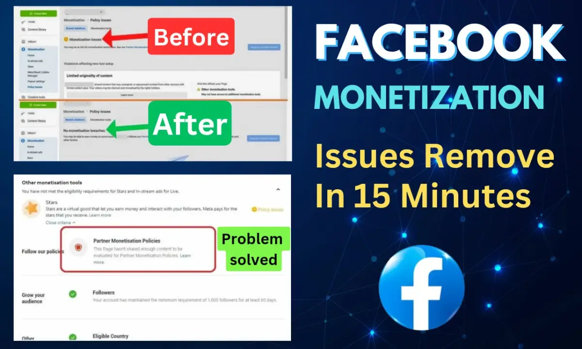 I Can Fix Your Facebook Monetization Issue